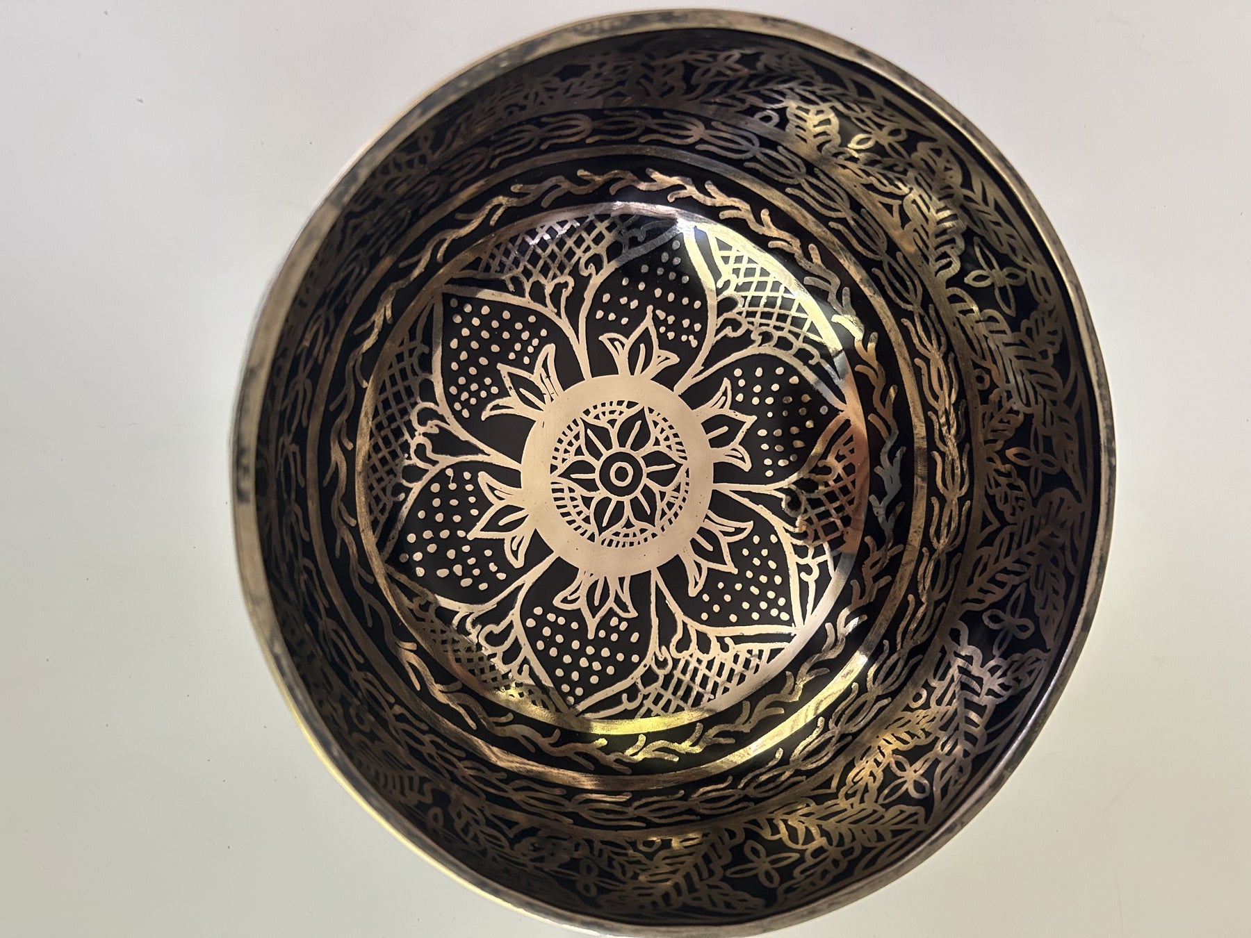 7.25 Inch Bronze A Flat 3 One Of A Kind Singing Bowl CUSTOM-0007