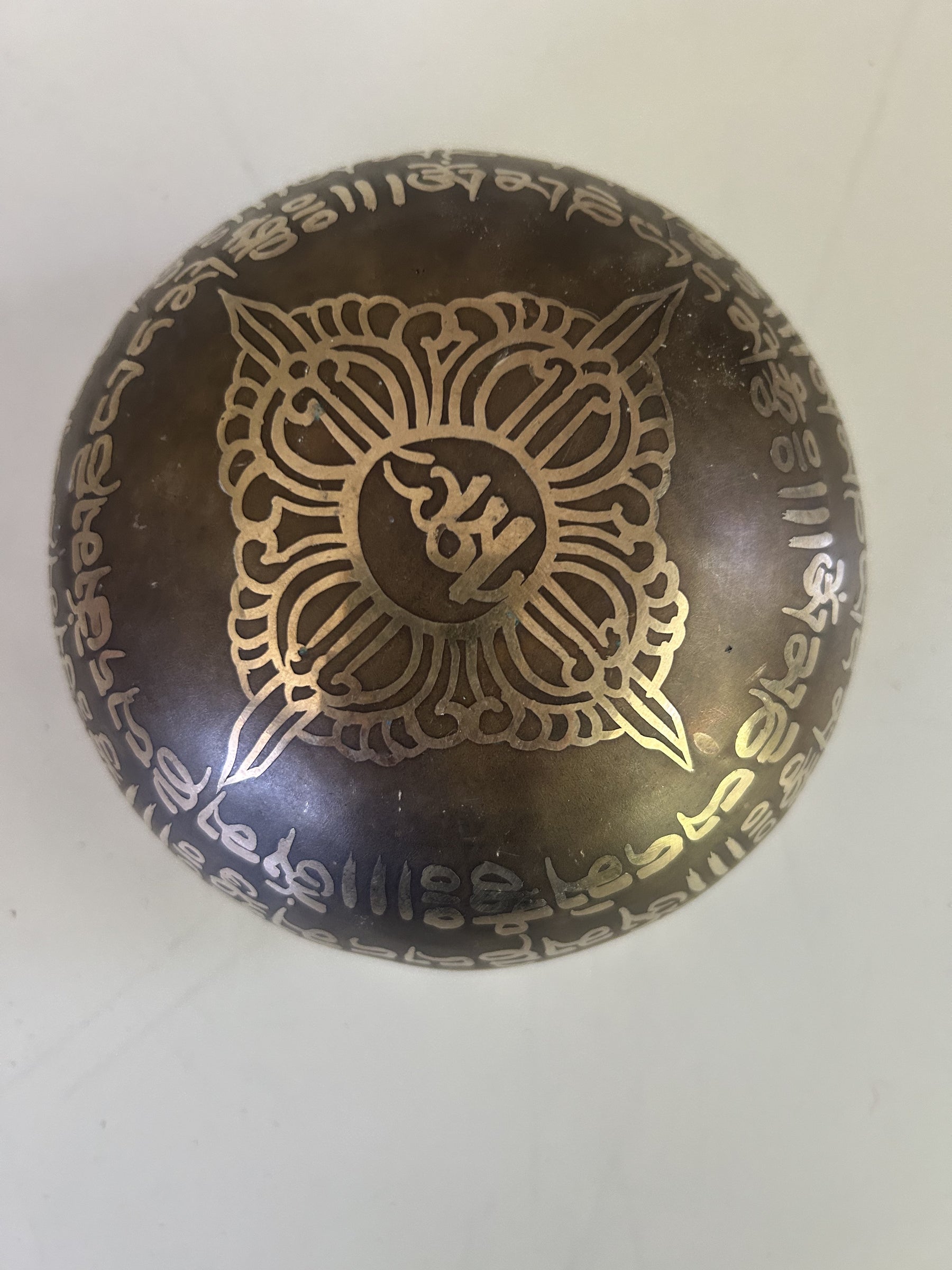 5 Inch Bronze A4 One Of A Kind Singing Bowl CUSTOM-0017