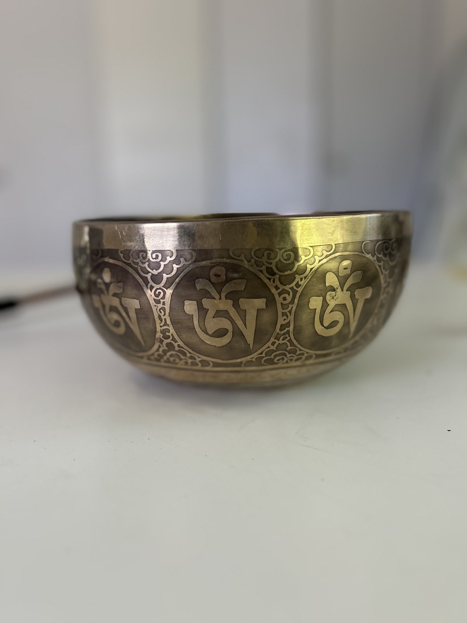 7 Inch Bronze A3 One Of A Kind Singing Bowl CUSTOM-0001