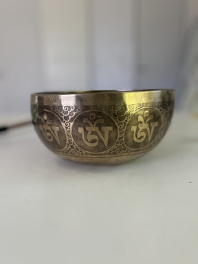 7 Inch Bronze A3 One Of A Kind Singing Bowl CUSTOM-0001