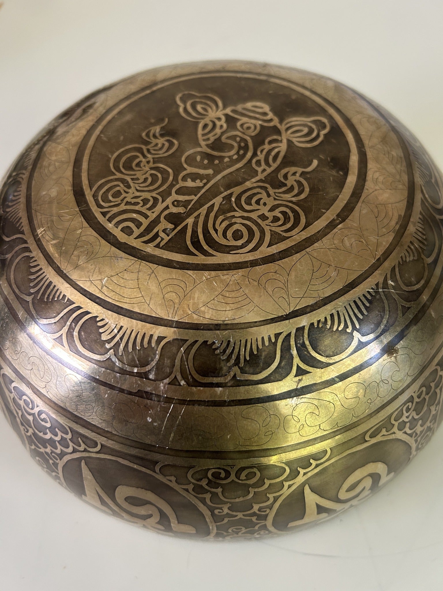 7 Inch Bronze A3 One Of A Kind Singing Bowl CUSTOM-0001