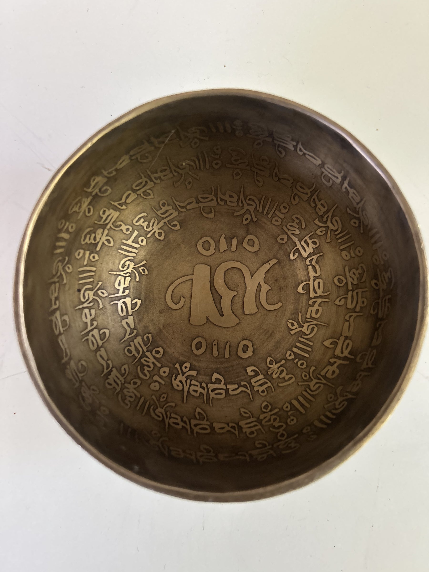 4 Inch Bronze E5 One Of A Kind Singing Bowl CUSTOM-0009