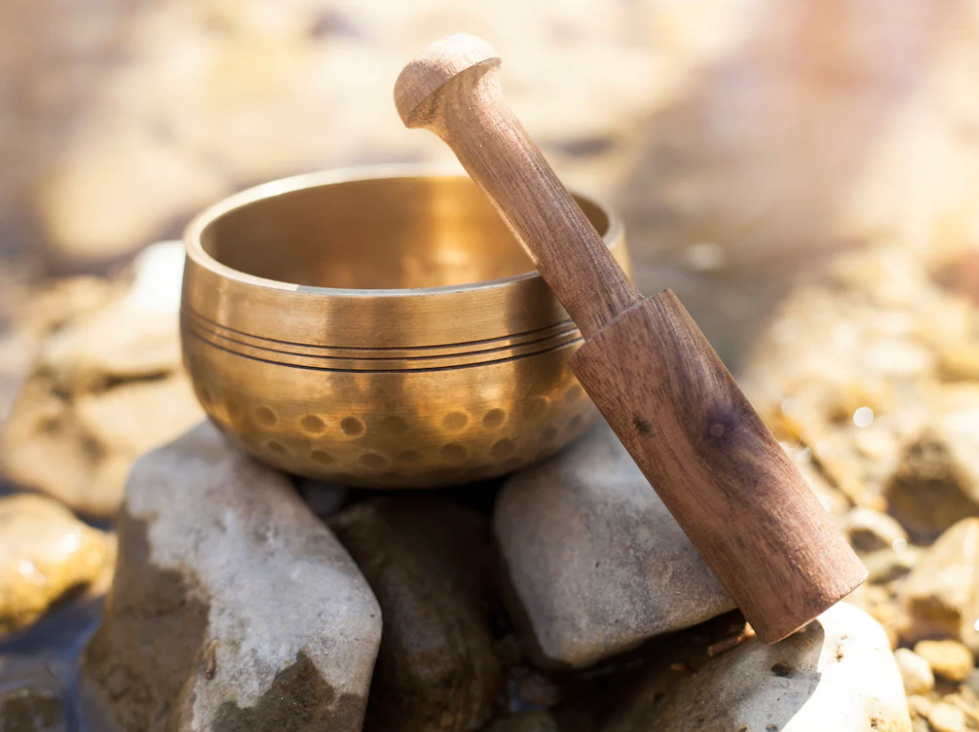 Stillness & Strength Set: Two Hand Cast Brass Singing Bowls