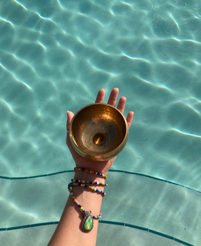 Stillness & Strength Set: Two Hand Cast Brass Singing Bowls