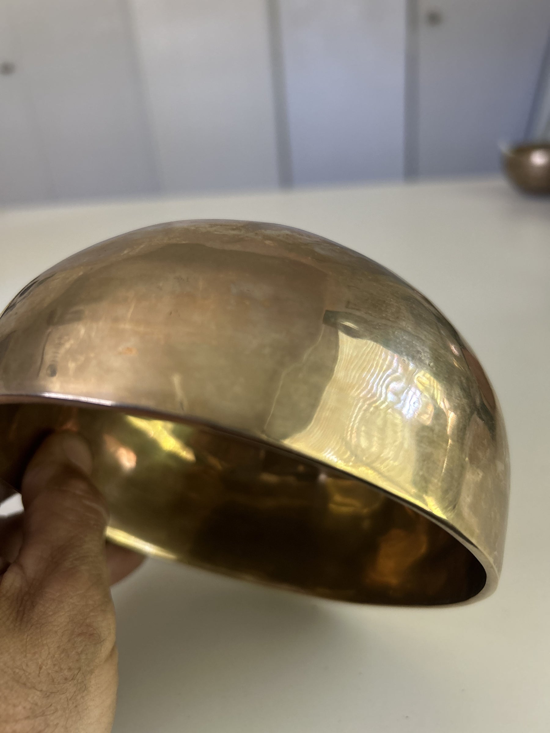 5.25 Inch Bronze A Flat 4 One Of A Kind Singing Bowl CUSTOM-0010