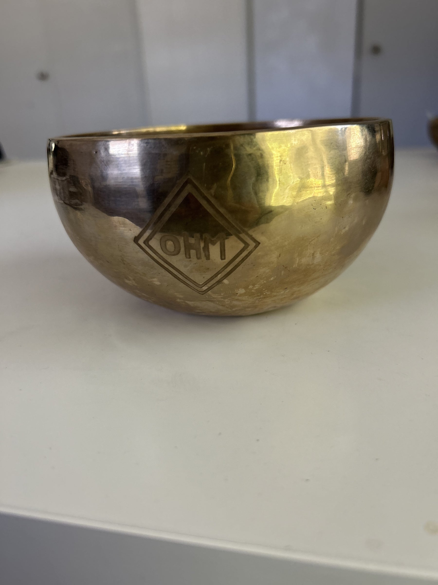 5.25 Inch Bronze A Flat 4 One Of A Kind Singing Bowl CUSTOM-0010