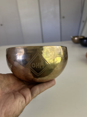 5.25 Inch Bronze A Flat 4 One Of A Kind Singing Bowl CUSTOM-0010