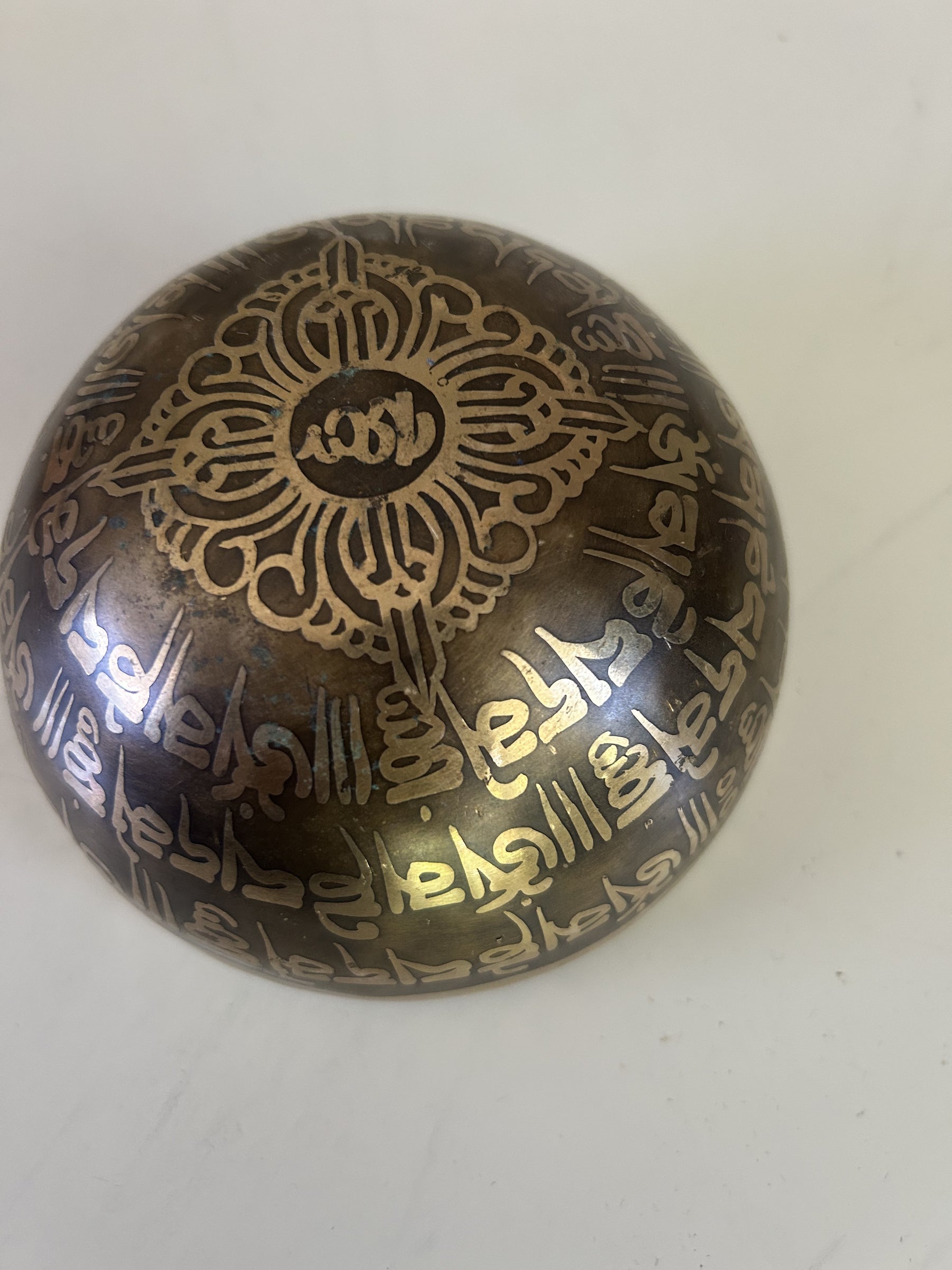 4.75 Inch Bronze A4 One Of A Kind Singing Bowl CUSTOM-0016