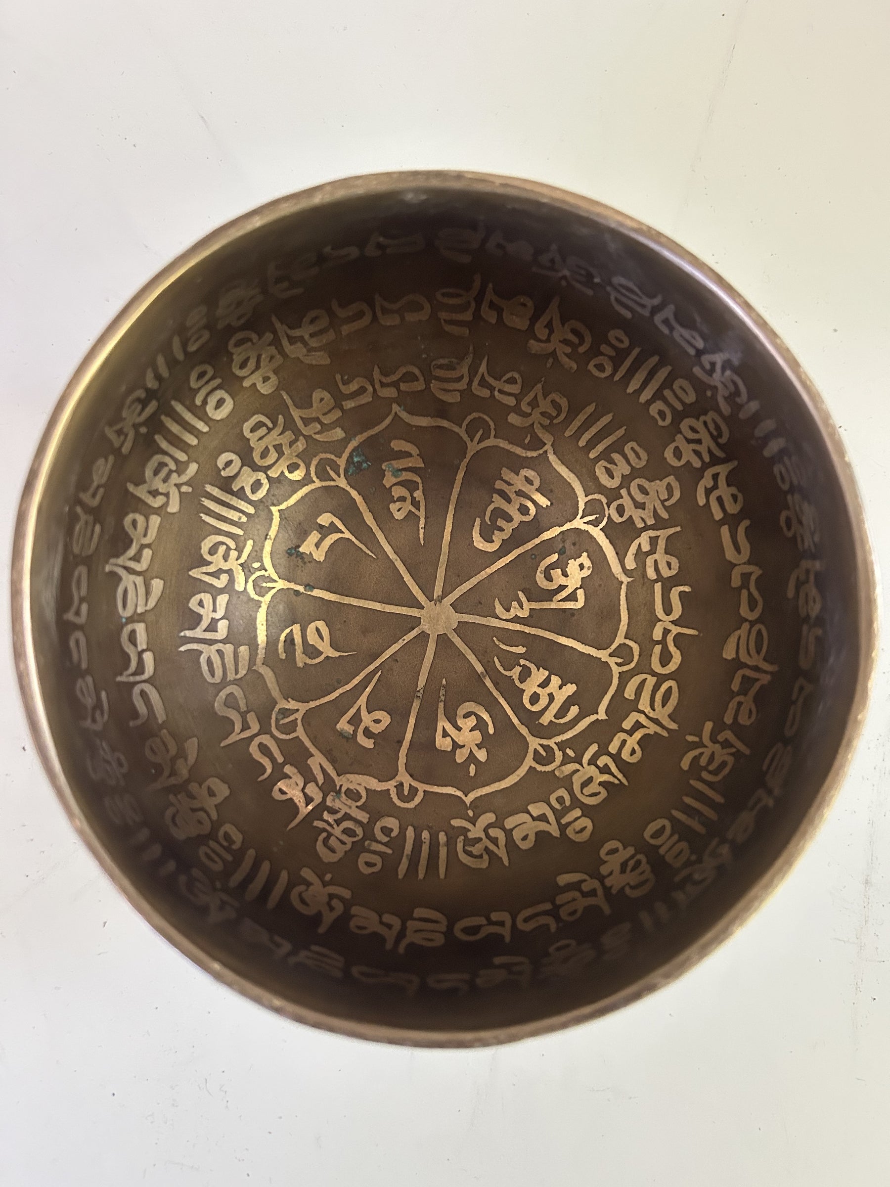 5 Inch Bronze A4 One Of A Kind Singing Bowl CUSTOM-0017