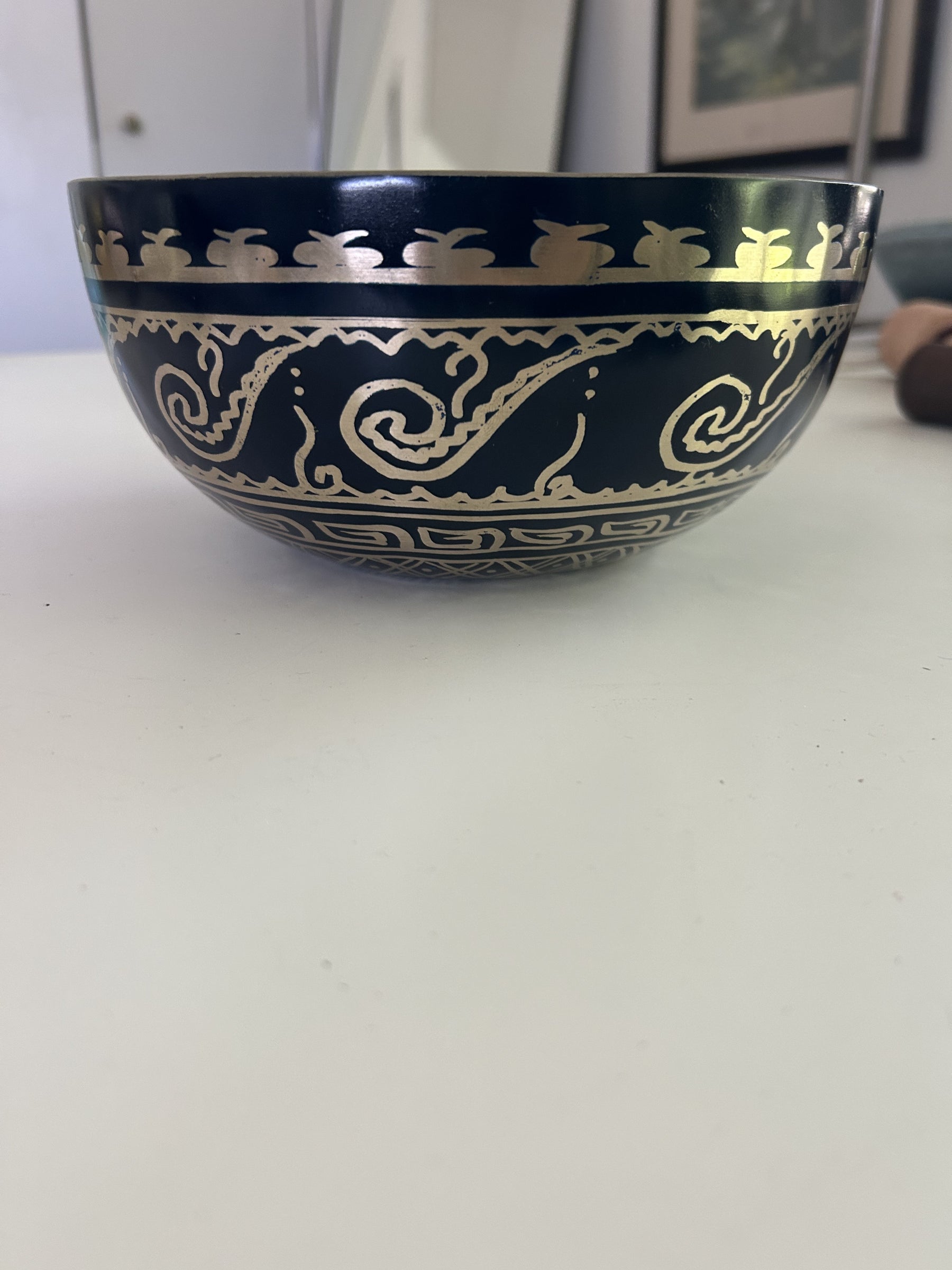 8.25 Inch Bronze C Sharp 3 One Of A Kind Singing Bowl CUSTOM-0004