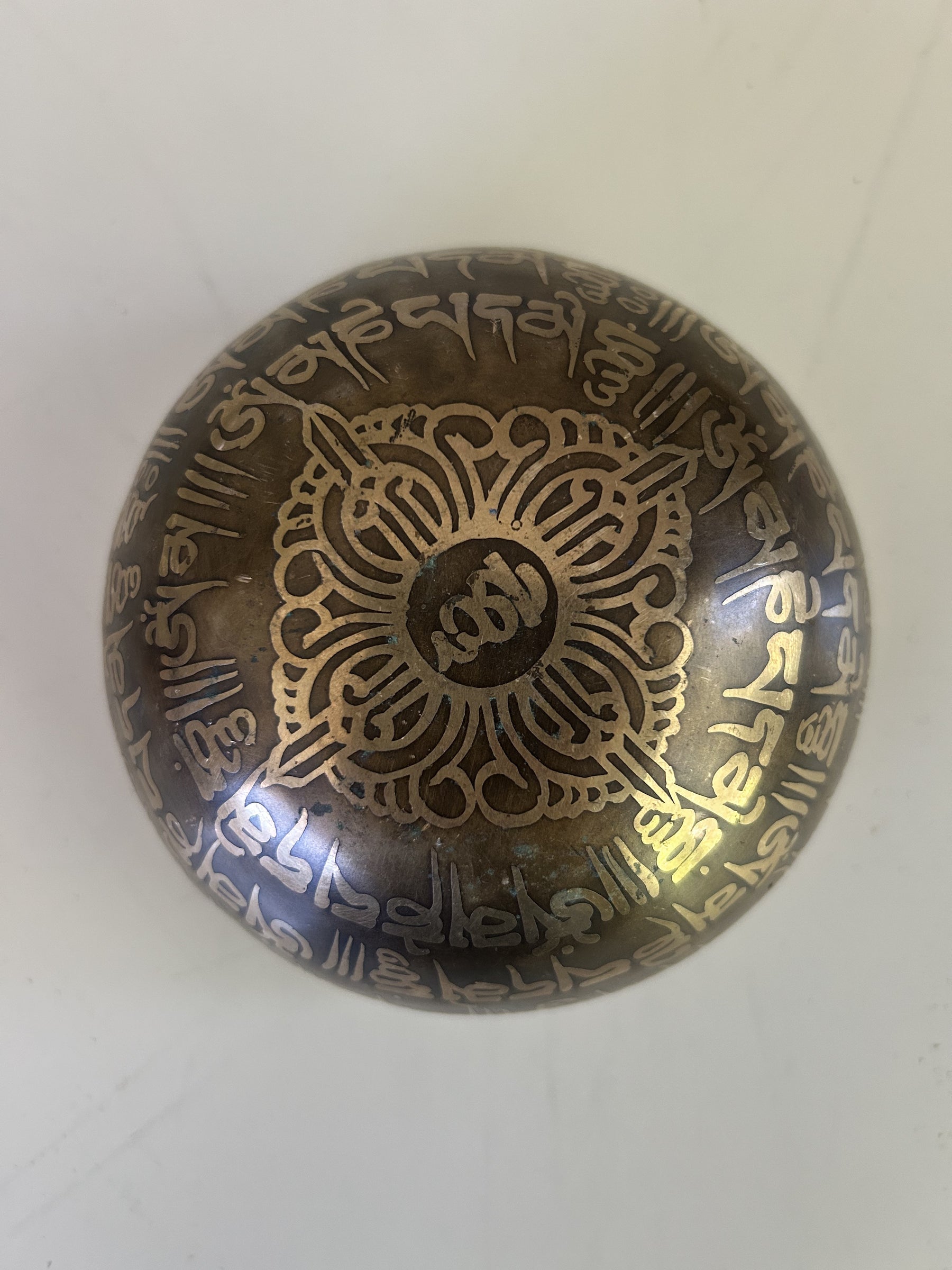 4.75 Inch Bronze A4 One Of A Kind Singing Bowl CUSTOM-0016