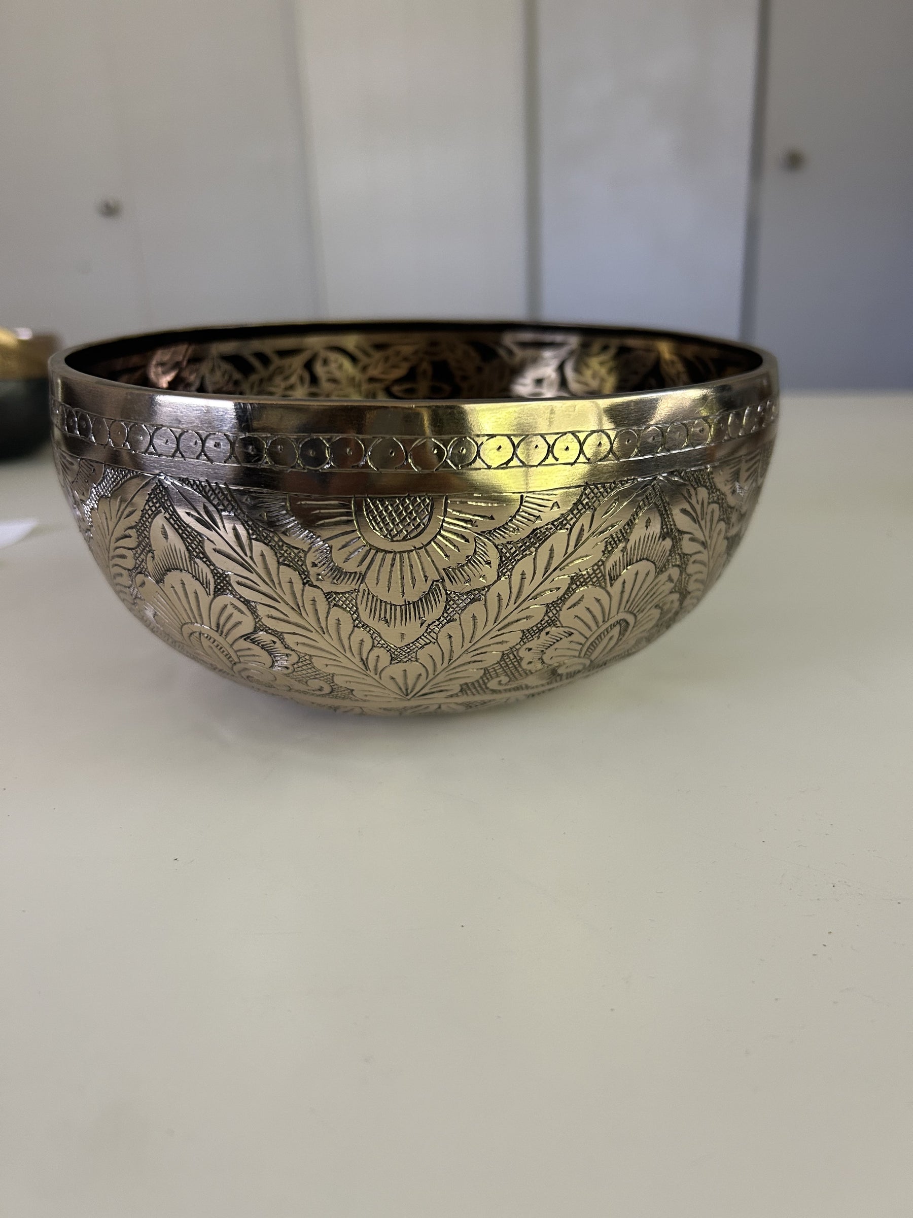 7.25 Inch Bronze A Flat 3 One Of A Kind Singing Bowl CUSTOM-0007