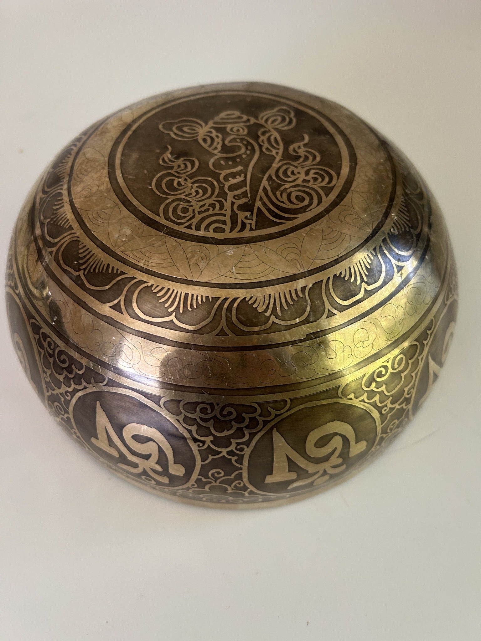 7 Inch Bronze A3 One Of A Kind Singing Bowl CUSTOM-0001