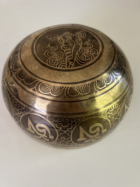 7 Inch Bronze A3 One Of A Kind Singing Bowl CUSTOM-0001