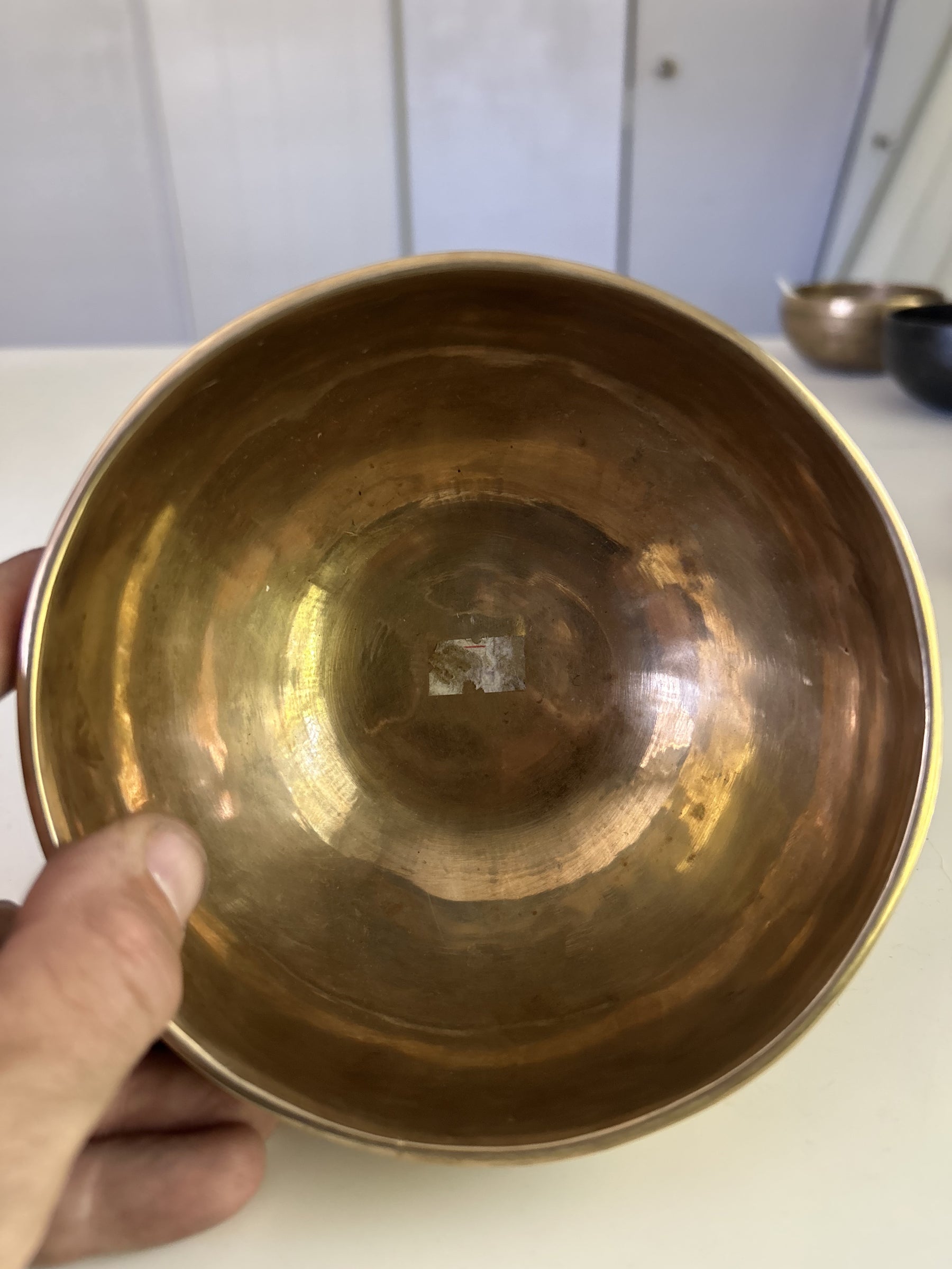 5.25 Inch Bronze A Flat 4 One Of A Kind Singing Bowl CUSTOM-0010