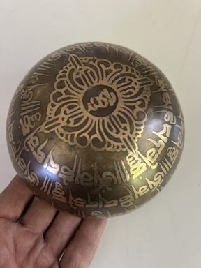 4.75 Inch Bronze A4 One Of A Kind Singing Bowl CUSTOM-0016