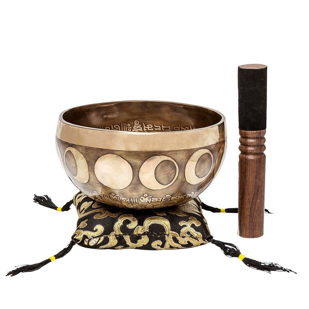 The Moon, Sun & Stars Bundle: Set Of Three Singing Bowls, 9 inch, 6inch and 3.5 inc