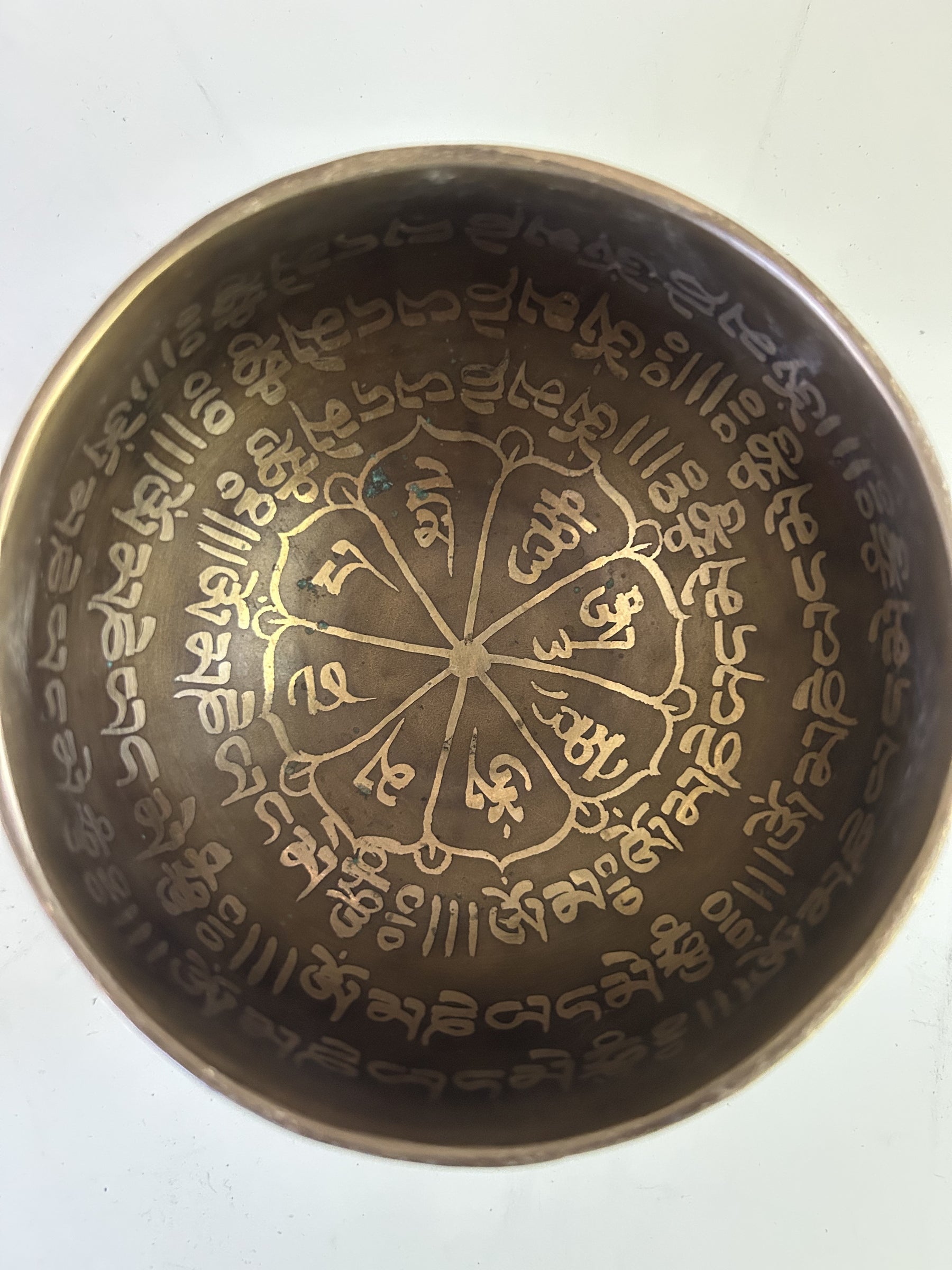 5 Inch Bronze A4 One Of A Kind Singing Bowl CUSTOM-0017