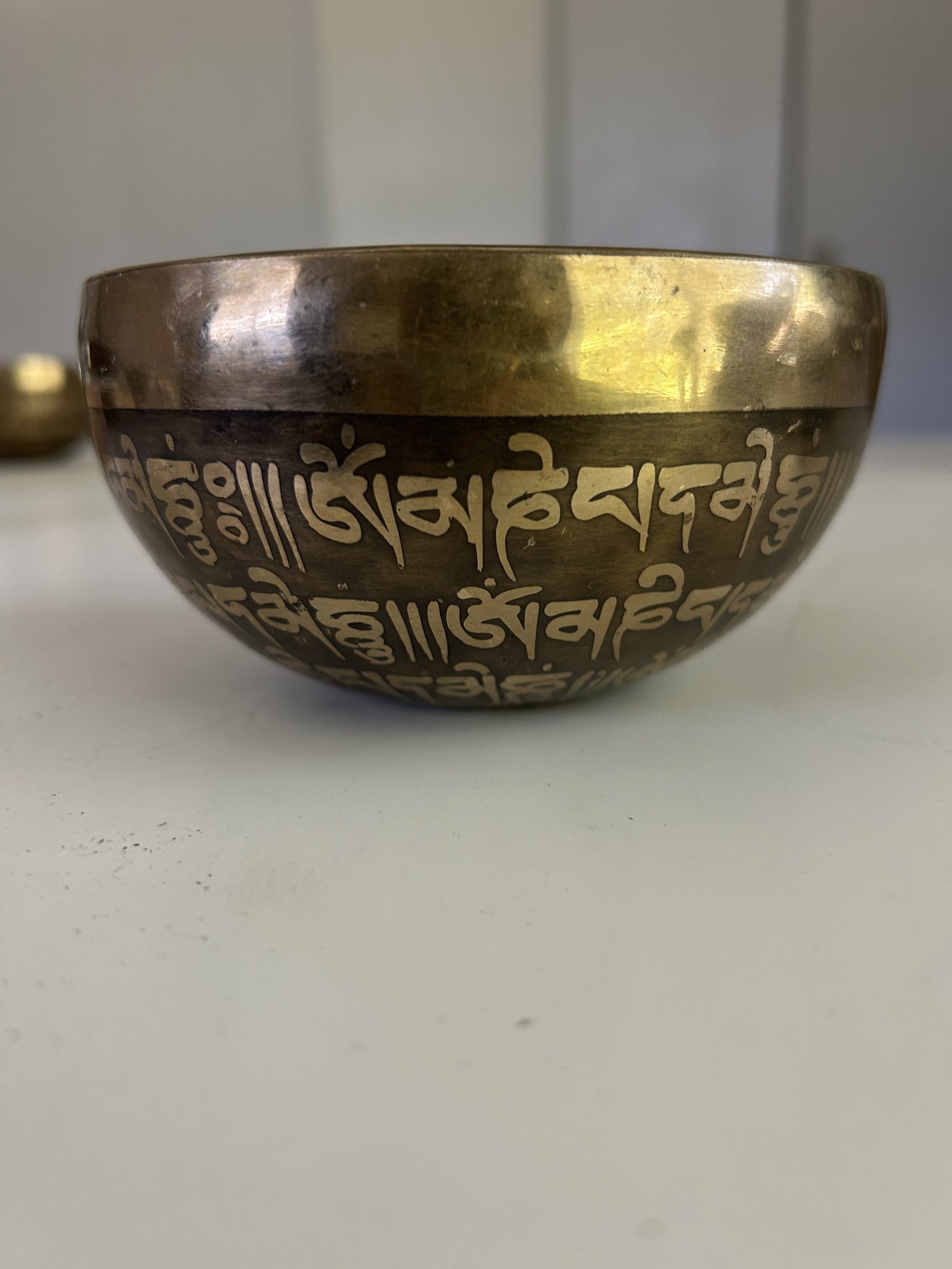 4.75 Inch Bronze A4 One Of A Kind Singing Bowl CUSTOM-0016