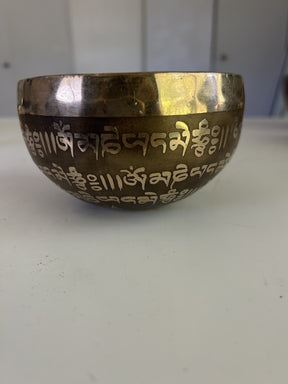 5 Inch Bronze A4 One Of A Kind Singing Bowl CUSTOM-0017