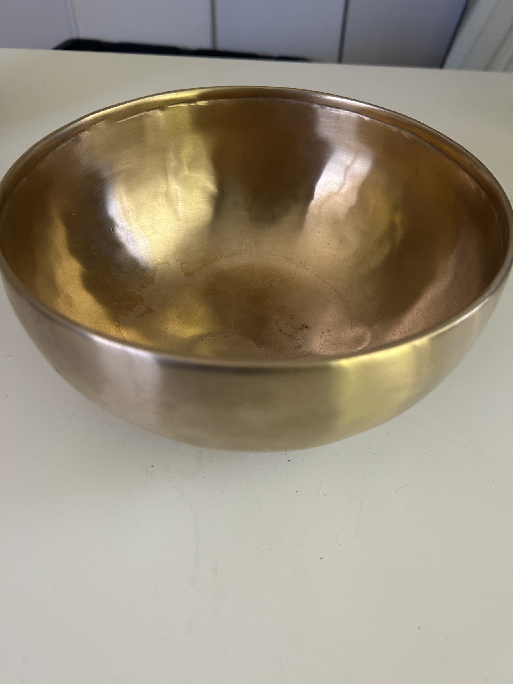 8.6 Inch Bronze D3 One Of A Kind Singing Bowl CUSTOM-0013