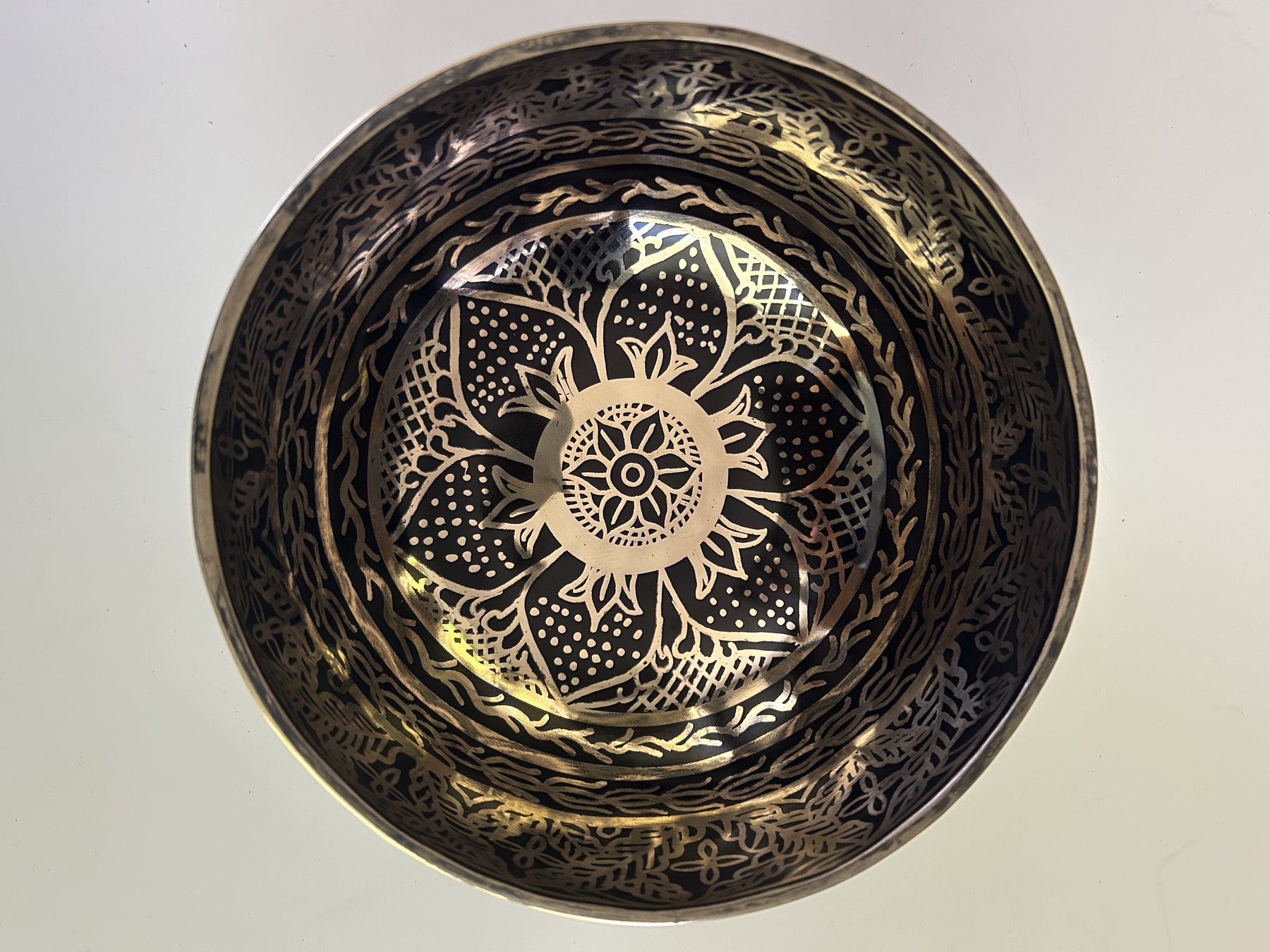 7.25 Inch Bronze A Flat 3 One Of A Kind Singing Bowl CUSTOM-0007