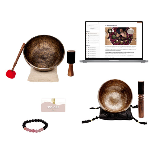 Tibetan Sounds Sanctuary Bundle: Curated Set Of Resonant Singing Bowls