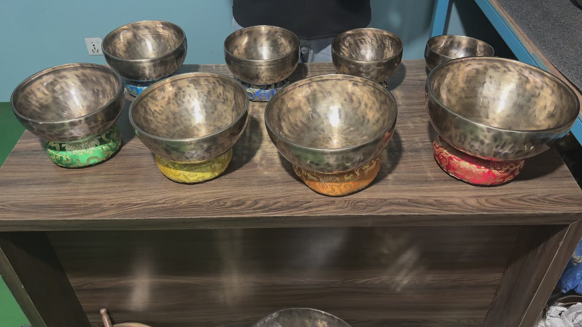 8 Bowl Custom Singing Bowl Set: The Chakra Harmony Hand Selected Set 2