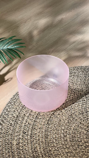 Titan 12 Inch Unground Crystal Bowl #16: E Third Octave 432 (-35 cents)