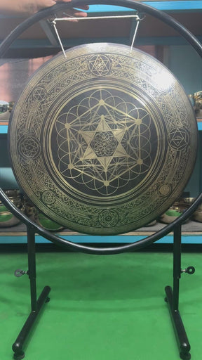 27 Inch Bronze Gong Handmade In Nepal One of One 0004