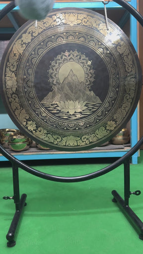 27 Inch Bronze Gong Handmade In Nepal One of One 0010