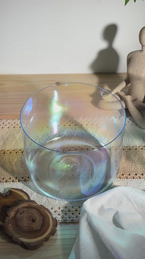 Prism Series D#3 8.5" Fused Quartz Crystal Singing Bowl