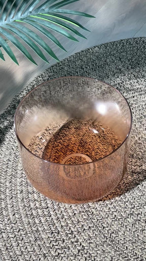 Titan 12 Inch Unground Crystal Bowl #20: D# Third Octave 432