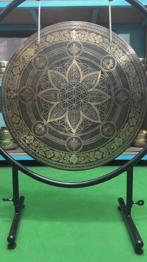 27 Inch Bronze Gong Handmade In Nepal One of One 0008