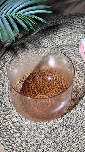 Titan 12 Inch Unground Crystal Bowl #20: D# Third Octave 432