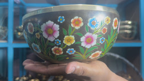 The Meadow Bowl I  9 Inch Hand-Painted Singing Bowl. Limited Edition Run