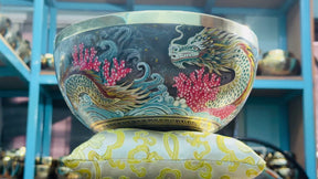 Mystic Dragon Bowl I 9 Inch Bell Bronze Singing Bowl No.4