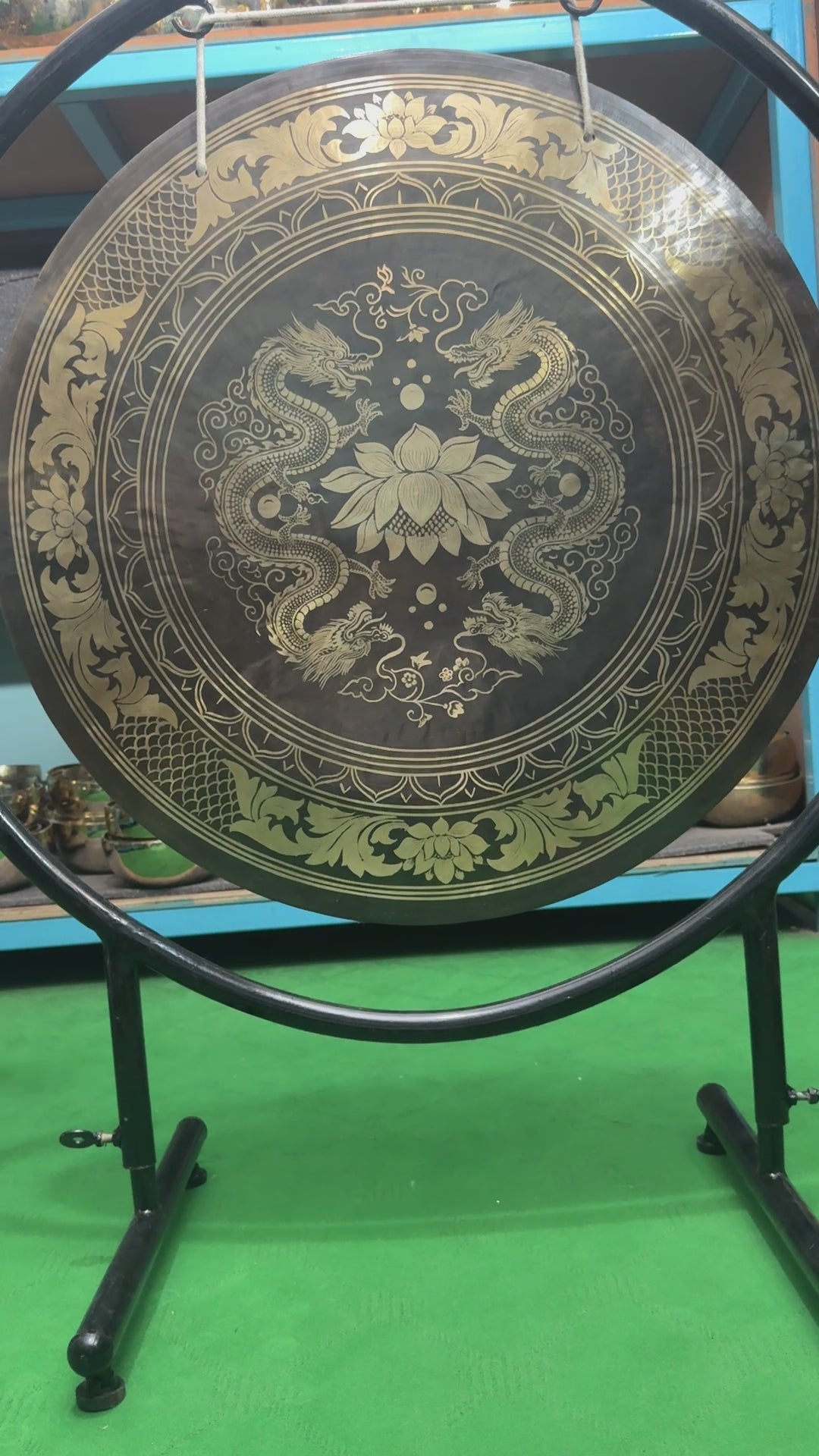 27 Inch Bronze Gong Handmade In Nepal One of One 0013