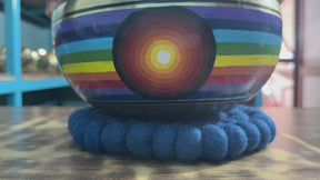 8.5 Inch Chakra Rainbow Singing Bowl. Limited Edition Run.