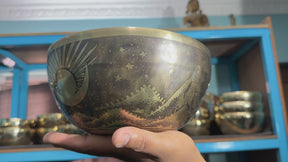 The Peeking Sun Bowl 9 Inch Special Edition Singing Bowl
