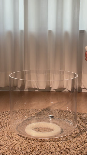 Titan 18 Inch Unground Crystal Bowl #9: A# Third Octave 432 (+6 cents)
