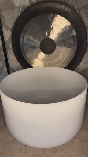 The Largest Crystal Singing Bowl In The World: 32 Inch Diameter First Octave Resonant Instrument