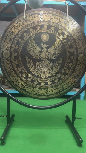 27 Inch Bronze Gong Handmade In Nepal One of One 0015