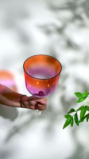 6.25" A4 Crystal Handle Bowl Third Eye