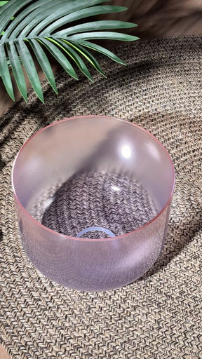 Titan 12 Inch Unground Crystal Bowl #21: D# Third Octave 432 (-41 cents)