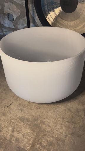 The Largest Crystal Singing Bowl In The World: 32 Inch Diameter First Octave Resonant Instrument