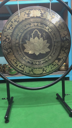 27 Inch Bronze Gong Handmade In Nepal One of One 0014