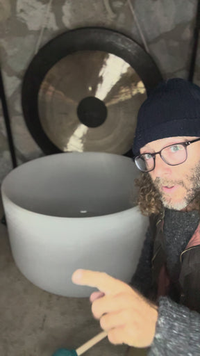 The Largest Crystal Singing Bowl In The World: 32 Inch Diameter First Octave Resonant Instrument