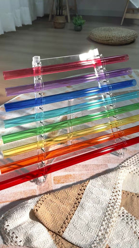 8-Note 432Hz Crystal Harp (C Major Scale Rainbow Special)