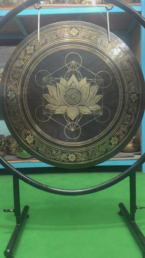 27 Inch Bronze Gong Handmade In Nepal One of One 0016